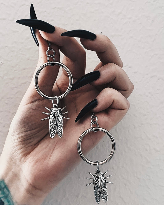 Singing Cicada earrings