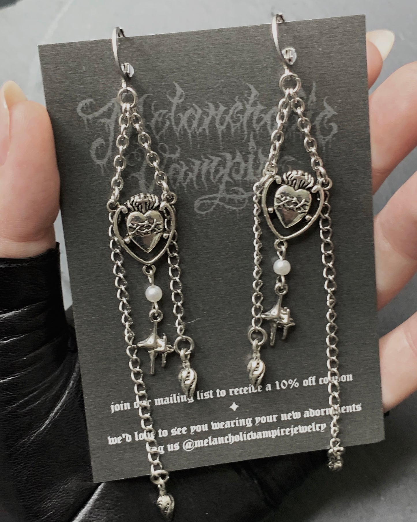 Ornate Noir earrings