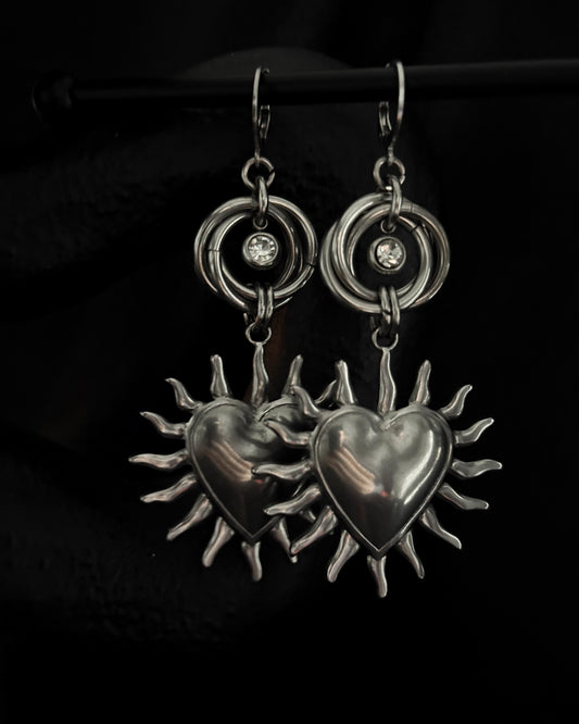 BLAZING HEART EARRINGS