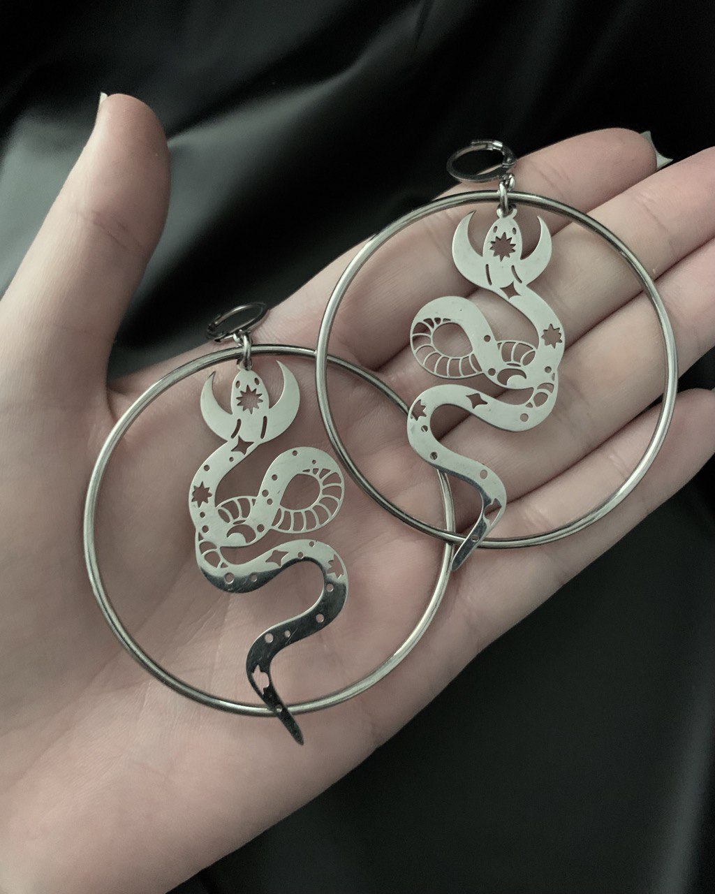 Ophidian Eclipse earrings