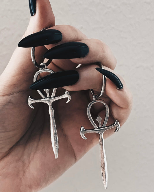 Vampire Ankh earrings